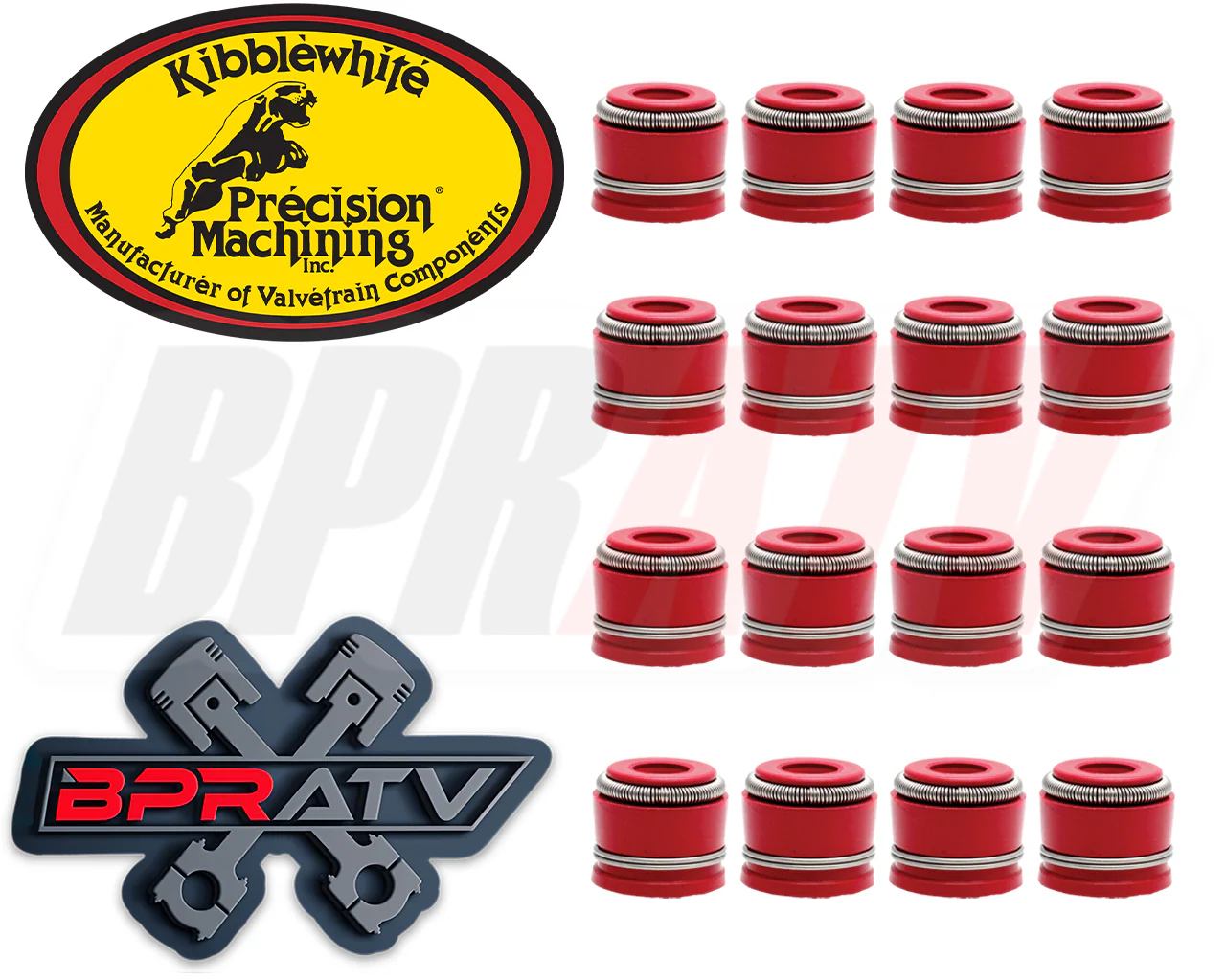 99-17 Suzuki GSX-1300R Hayabusa Kibblewhite Red Viton Valve Seals Head Rebuild - Image 4