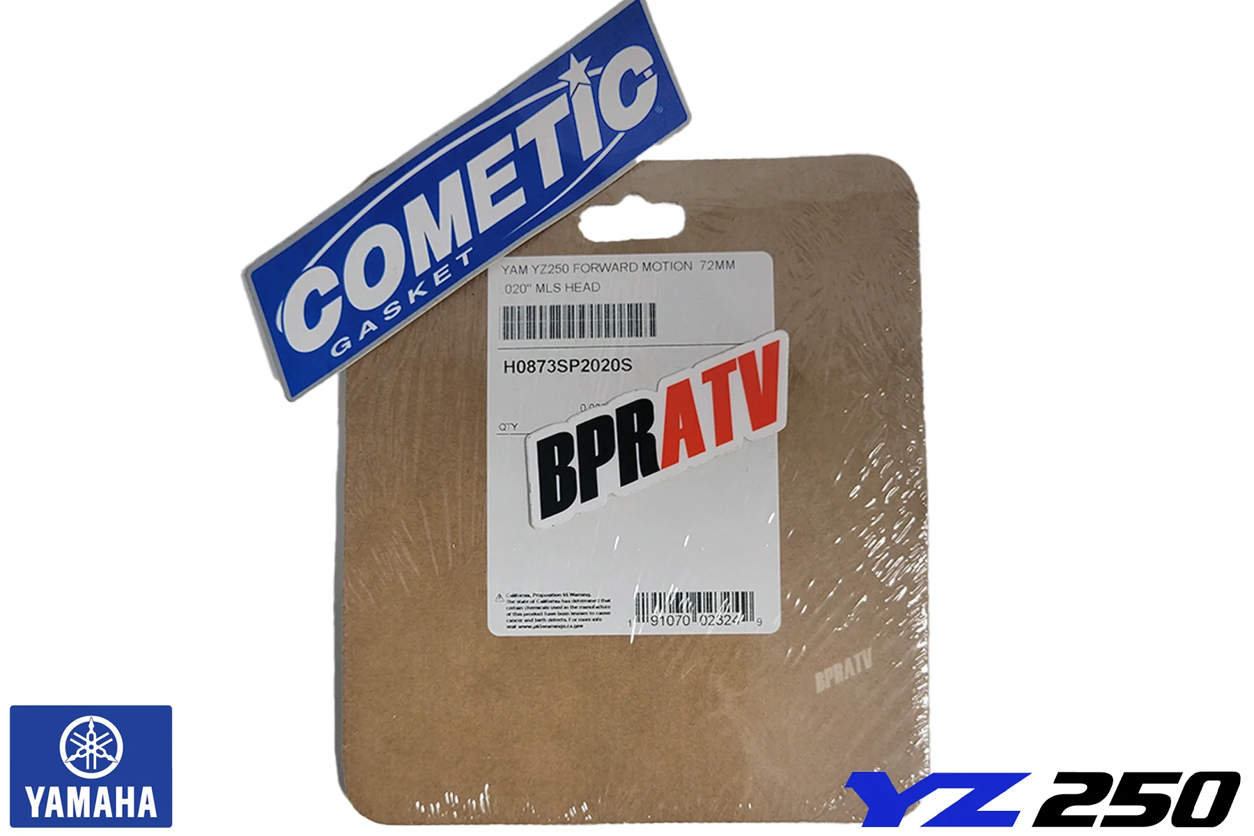 99+ Yamaha YZ250 YZ 250 Two Stroke 72mm BIG BORE 0.020" MLS Cometic Head Gasket - Image 4