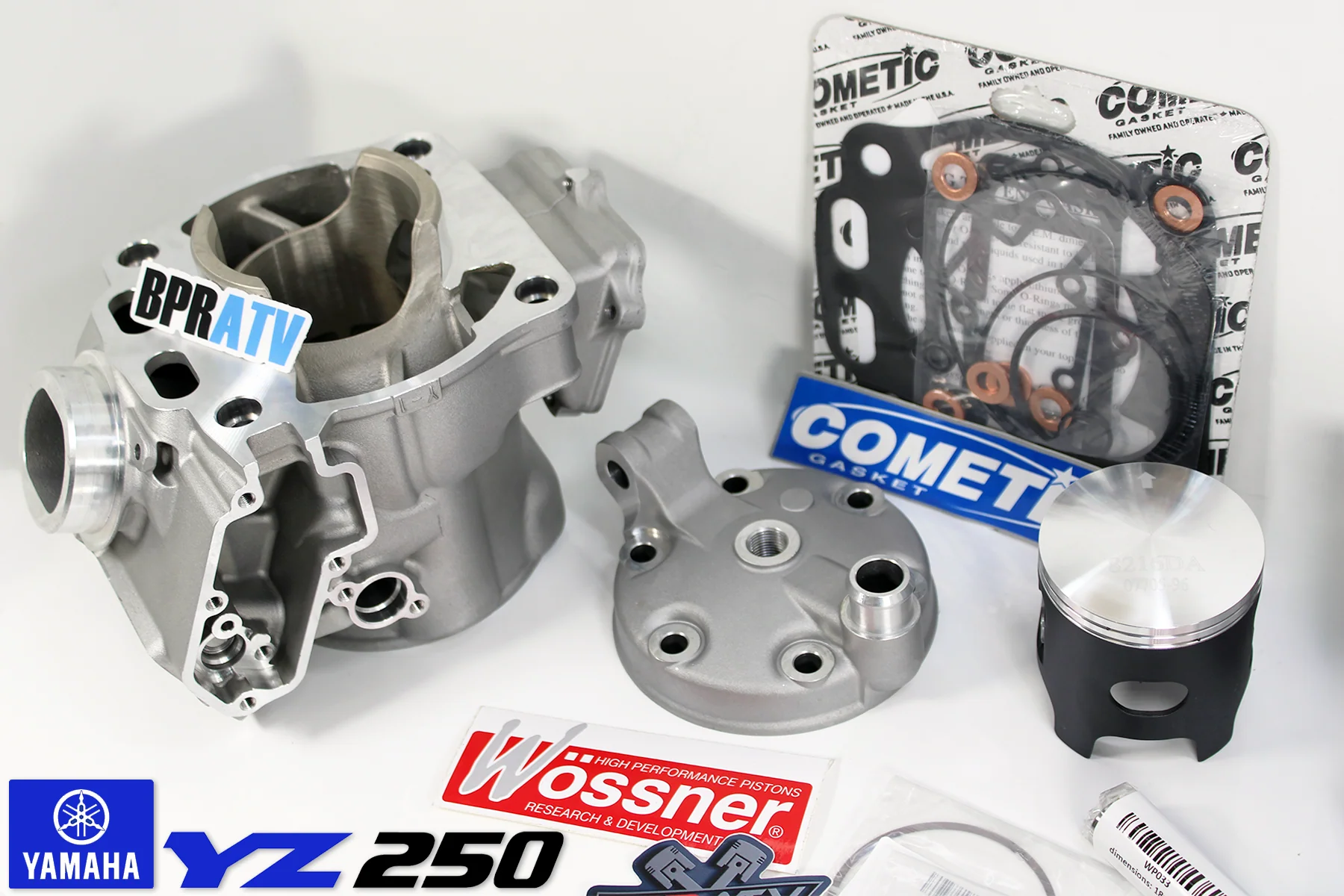 99+ YZ250 YZ 250 Cylinder Kit Wossner Piston Head Cometic Gasket Top Rebuild Kit - Image 13