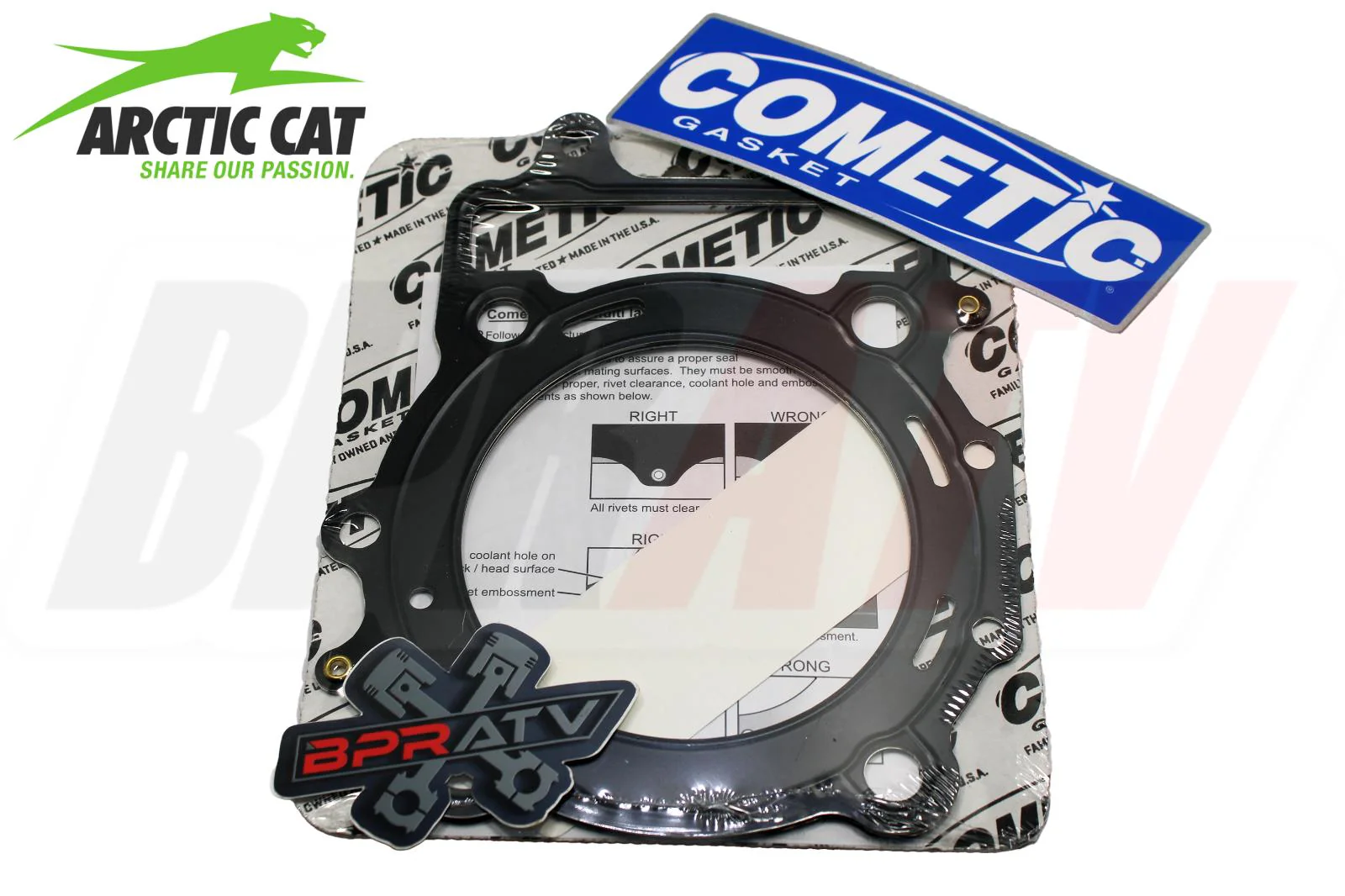 Arctic Cat 1000 XT Mud Pro Wildcat X X4 93.5mm Cometic Top End Gasket Kit C3568 - Image 6