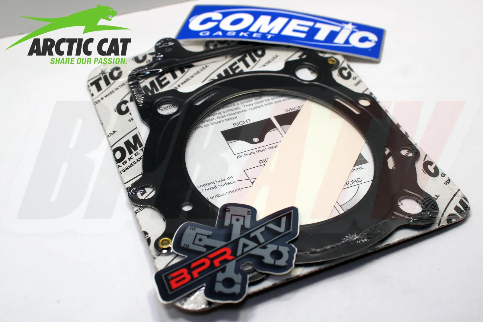 Arctic Cat 1000 XT Mud Pro Wildcat X X4 93.5mm Cometic Top End Gasket Kit C3568 - Image 8
