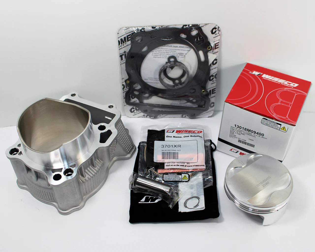Arctic Cat 400 DVX +4 Cylinder Wiseco Piston Gasket Big Bore Top End Rebuild Kit - Image 4