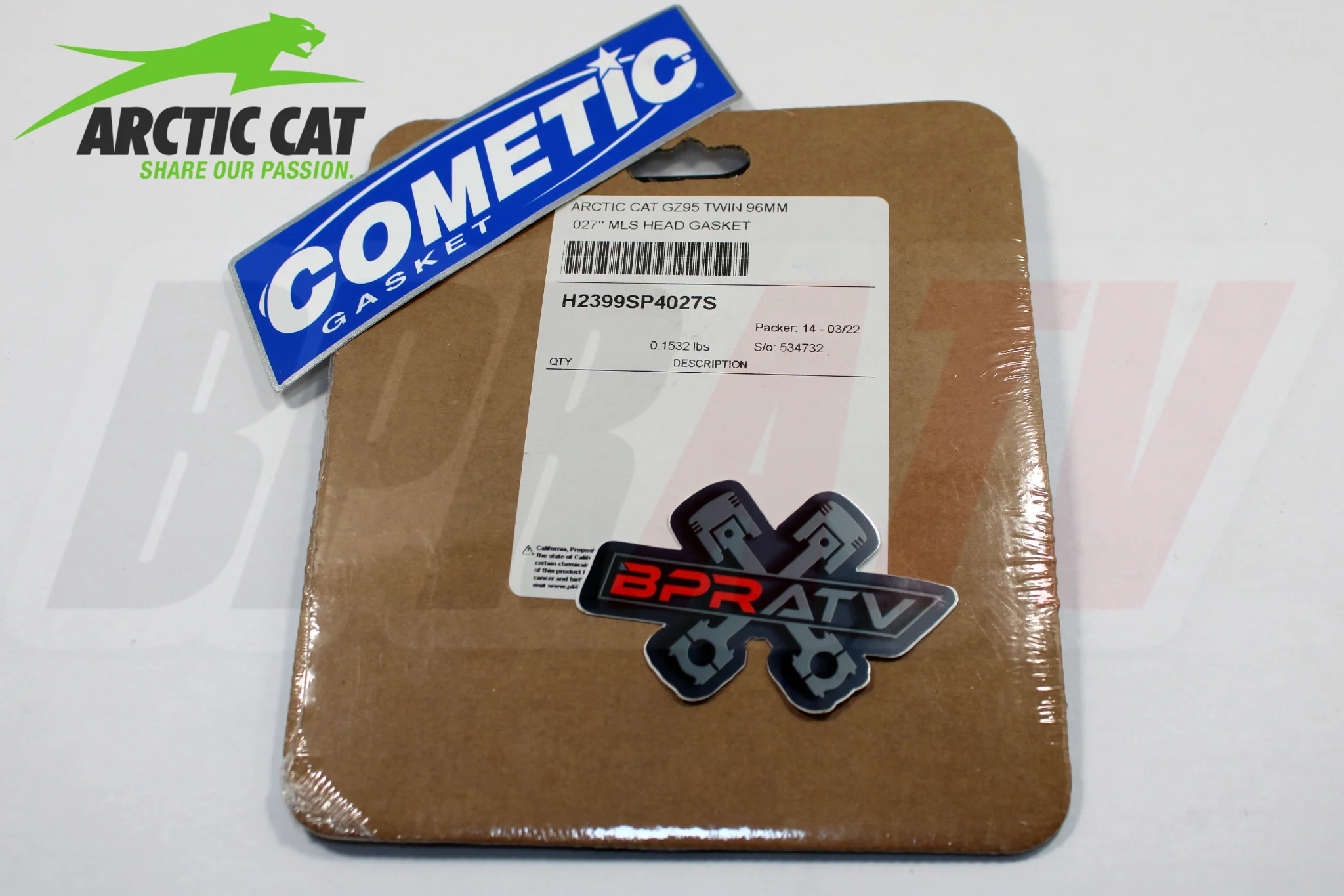 Arctic Cat Mud Pro 1000 MudPro 94 96mm Big Bore COMETIC Head Gasket MLS 0830-209 - Image 9