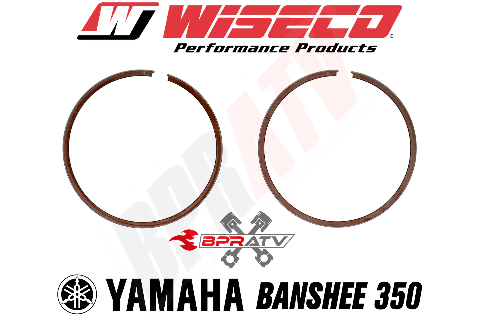 Banshee 350 64.75mm Bore Wiseco Piston Rings Rebuild Set 2549CD (Pair) Set Of 4 - Image 6