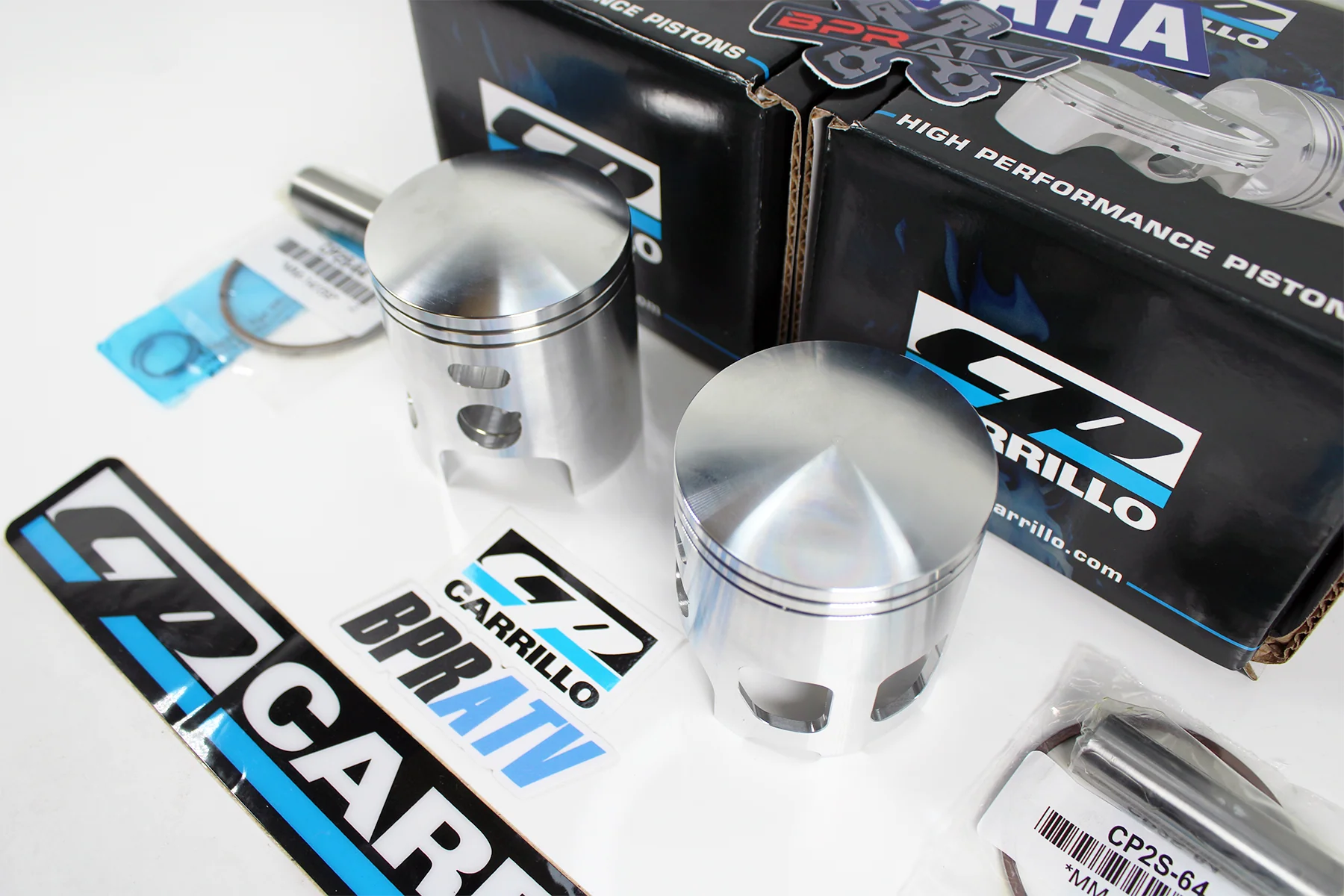 Banshee 350 64mm CP-Carrillo Pistons Stock Cylinders Cometic Top End Rebuild Kit - Image 10