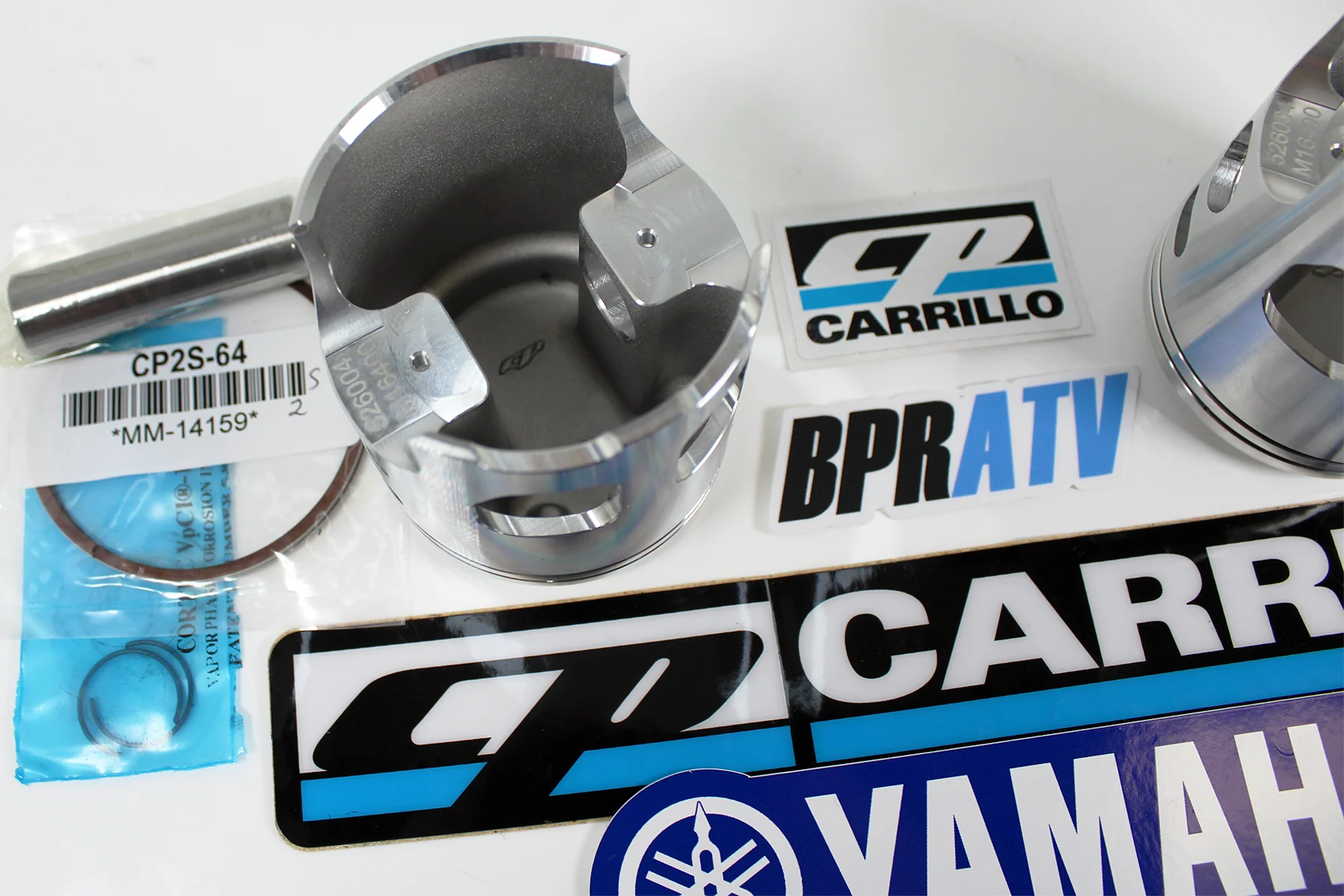 Banshee 350 64mm CP-Carrillo Pistons Stock Cylinders Cometic Top End Rebuild Kit - Image 18
