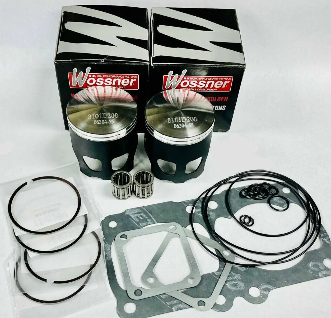 Banshee 350 66mm Wossner Pistons Forged Piston Set & Gaskets Top End Rebuild Kit - Image 6