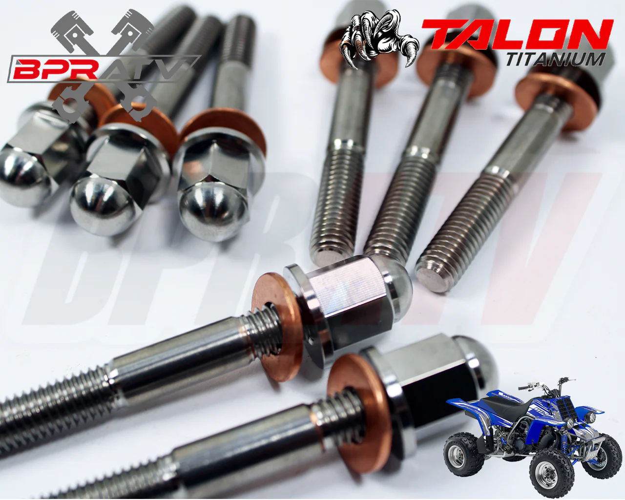 Banshee 350 CUB BPRATV TITANIUM Pro Design Cool Head Stud Kit Ti ACORN Nuts Set - Image 5