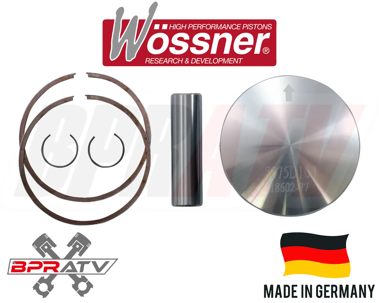Banshee 350 Cylinders Wossner Complete Motor Engine Top & Bottom End Rebuild Kit - Image 9