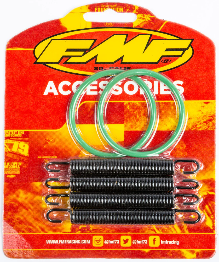 Banshee 350 Exhaust Repair Kit Yamaha FMF Pipe Springs Hangers & Titanium Bolts - Image 4
