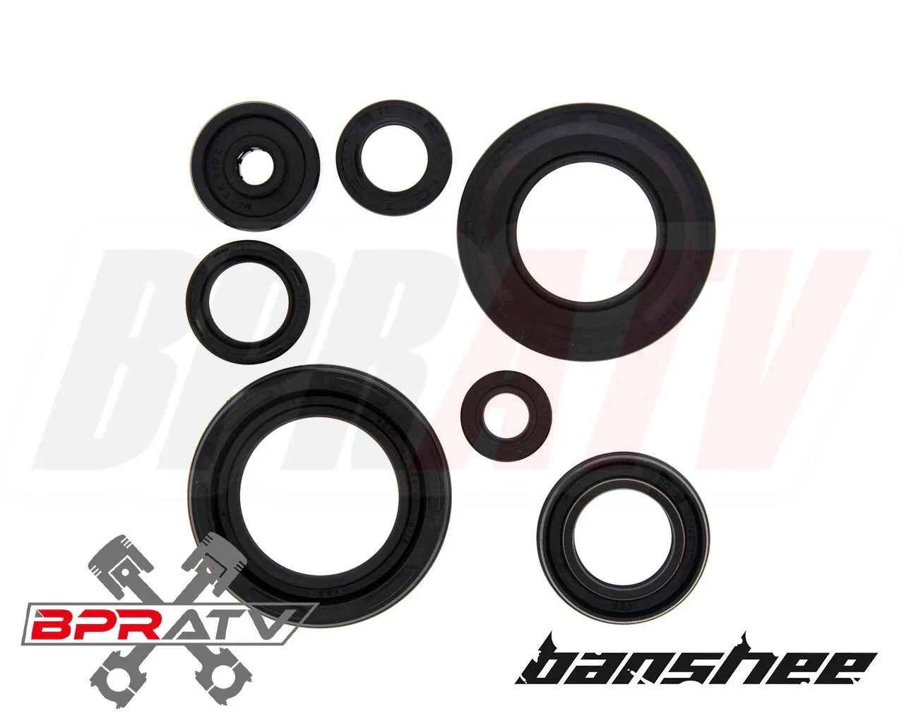 Banshee 350 Hot Rods Stroker +4mil Crankshaft Rods Seals Complete Top End Gasket - Image 16