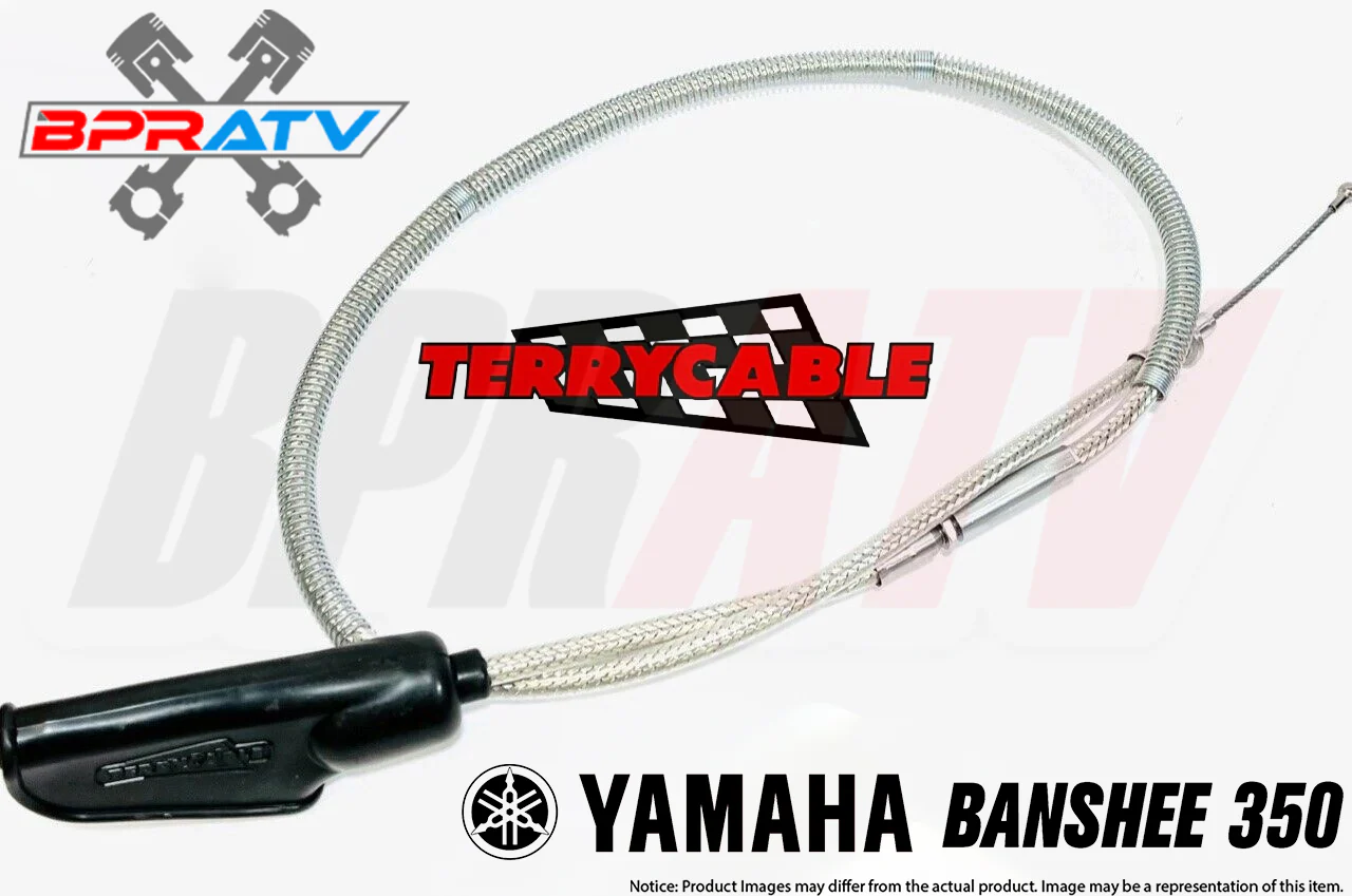 Banshee 350 Terrycable Steel Braided Clutch Cable Upgrade Heavy Duty Silver USA - Image 2