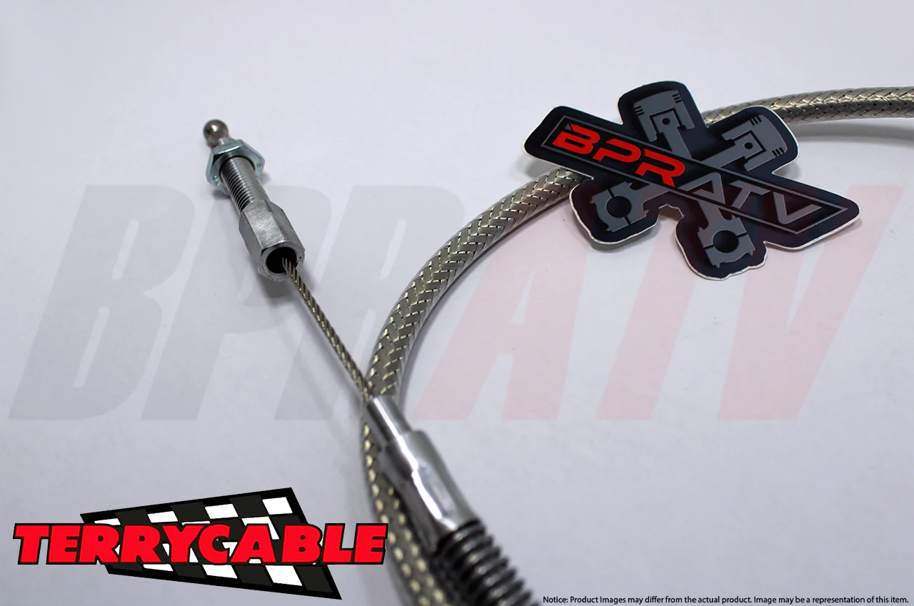 Banshee 350 Terrycable Steel Braided Clutch Cable Upgrade Heavy Duty Silver USA - Image 6