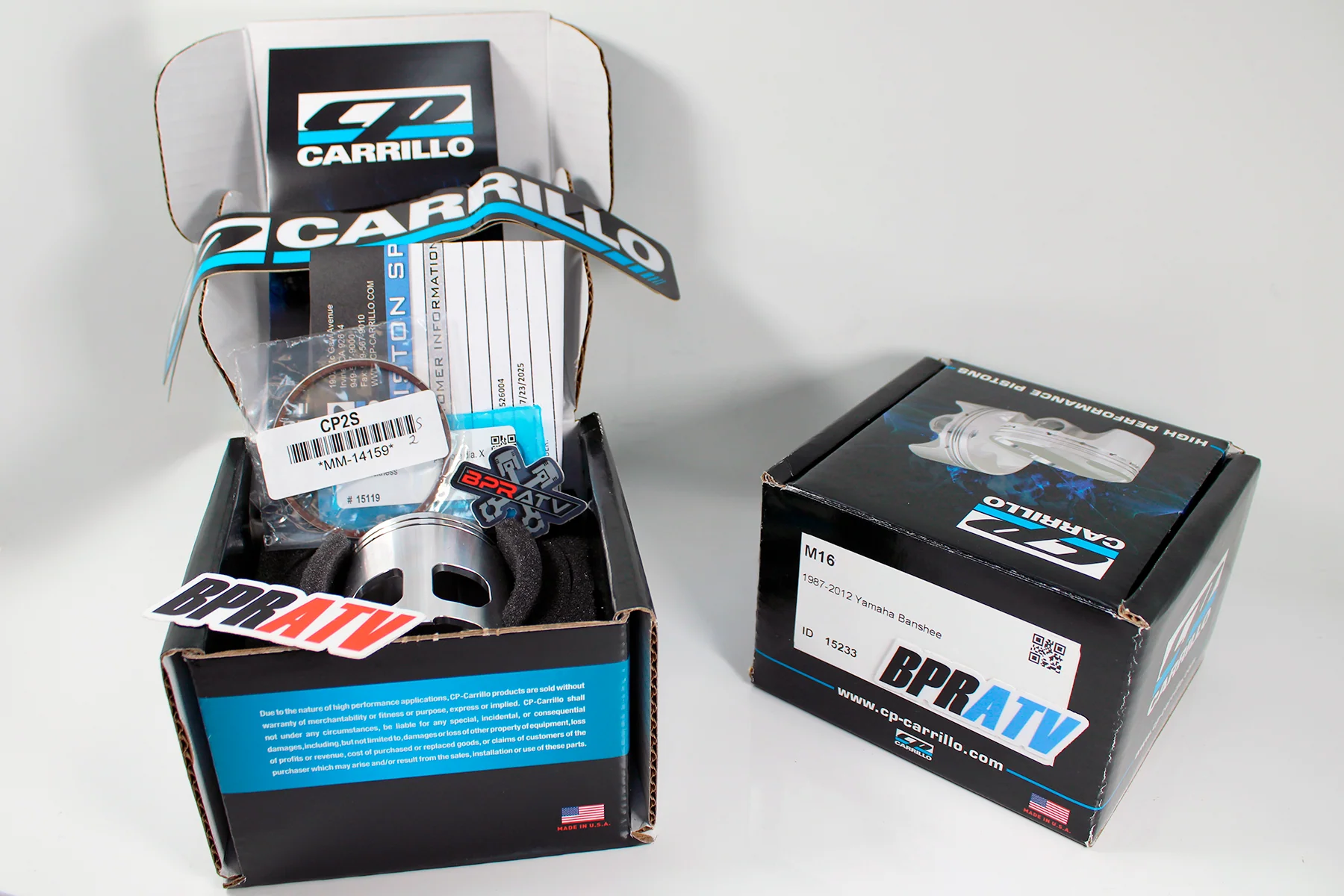 Banshee 370cc 66mm Big CP-Carrillo Pistons Cylinders Cometic Top End Rebuild Kit - Image 18