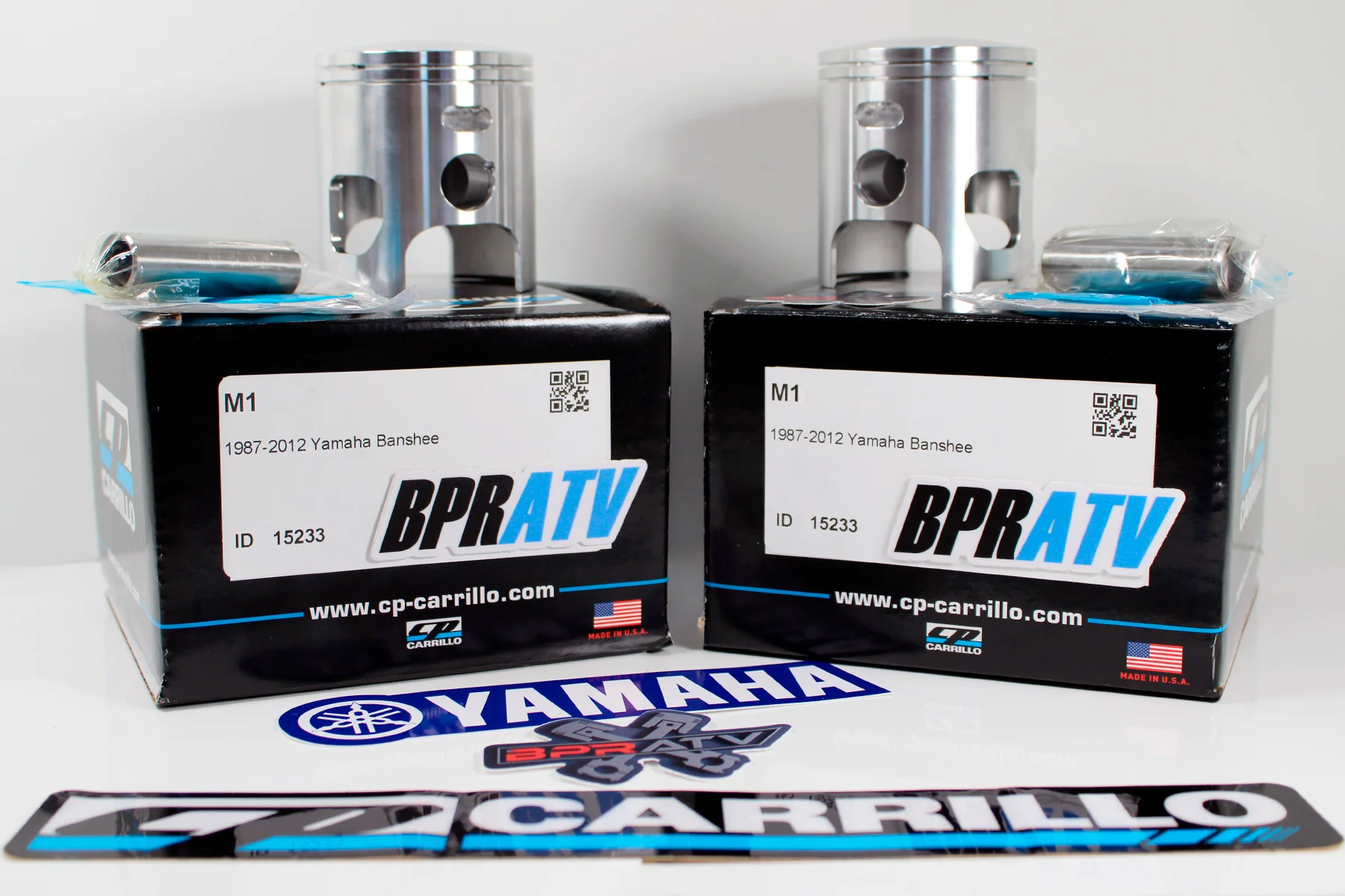 Banshee 370cc 66mm Big CP-Carrillo Pistons Cylinders Cometic Top End Rebuild Kit - Image 4