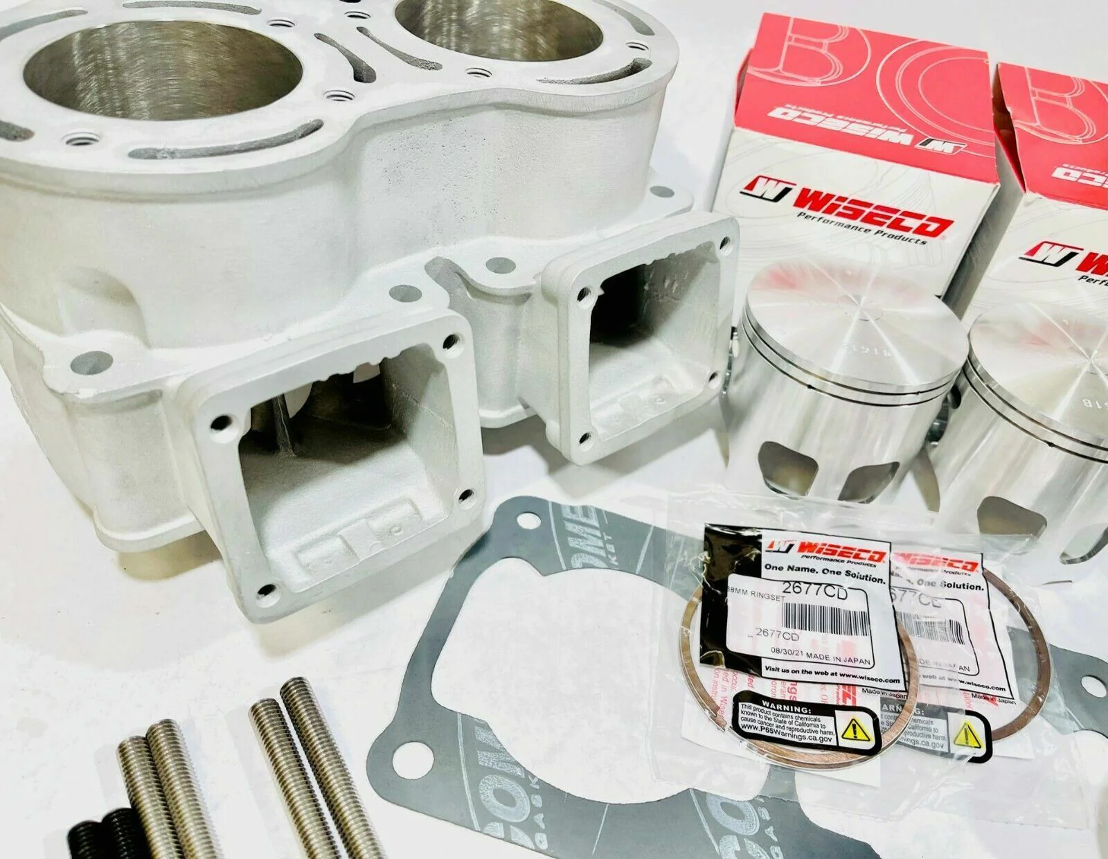 Banshee 392 CHEETAH CUB Big Bore 68 mil Cylinder Top End Rebuild Kit Stock Crank - Image 3
