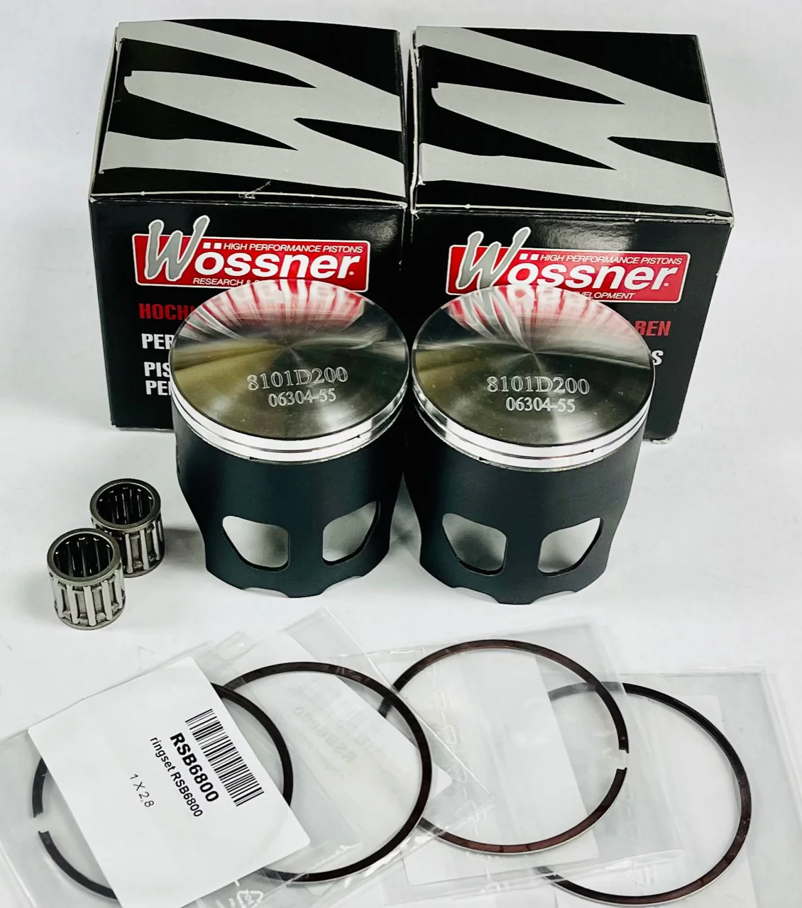 Banshee 421 Cub Serval Athena Top End Rebuild Wossner Pistons Gaskets Orings Kit - Image 6