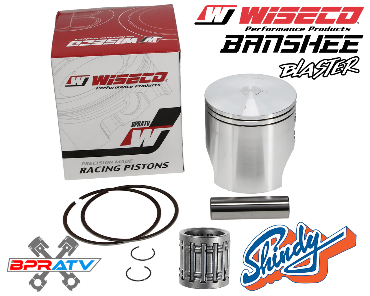 Banshee 421cc 4 mil Cheetah Cub Wampus Serval 4mm Wiseco 573 Blaster Pistons Kit - Image 6