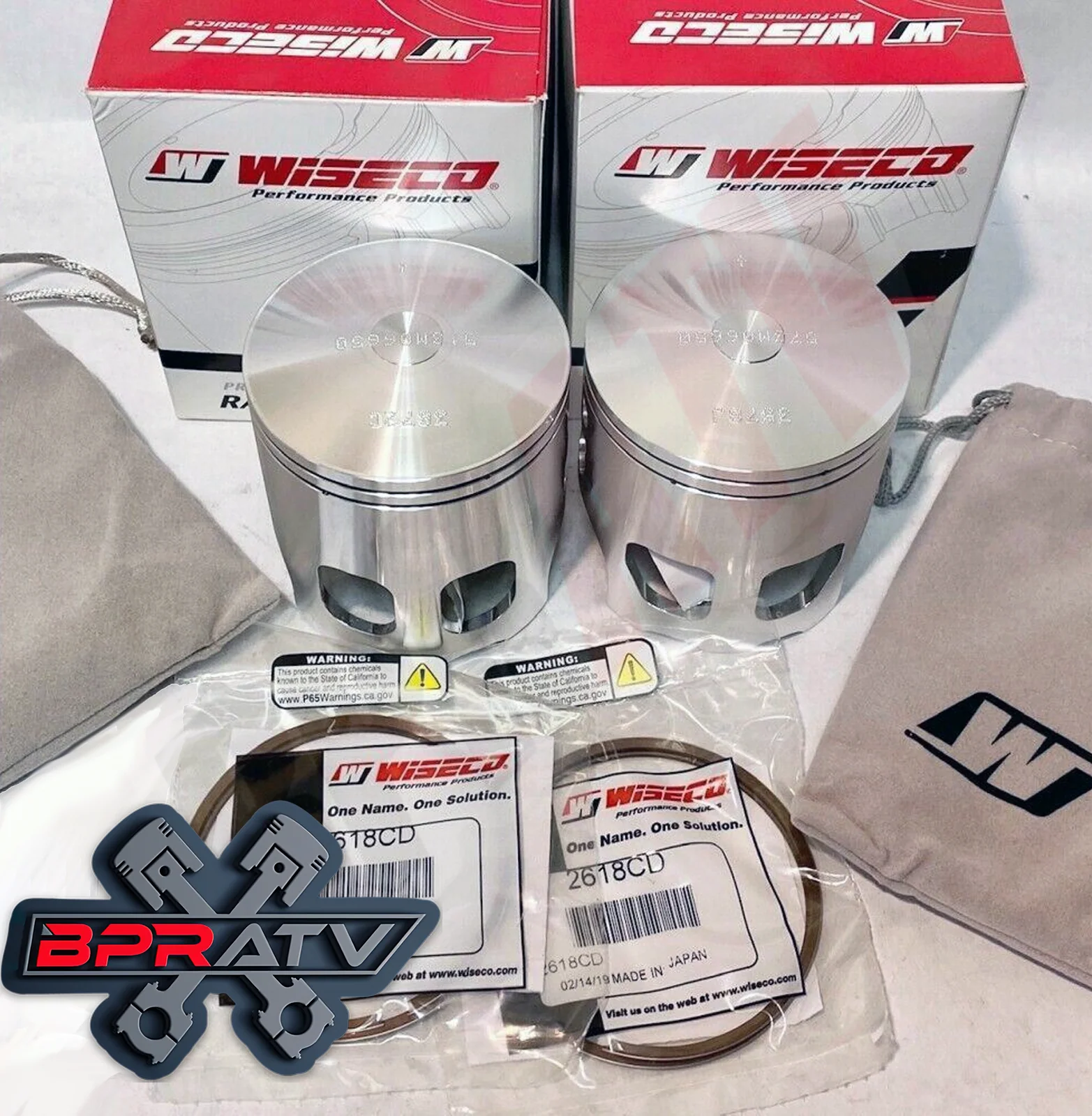Banshee 421cc 4 mil Cheetah Cub Wampus Serval 4mm Wiseco 573 Blaster Pistons Set - Image 4