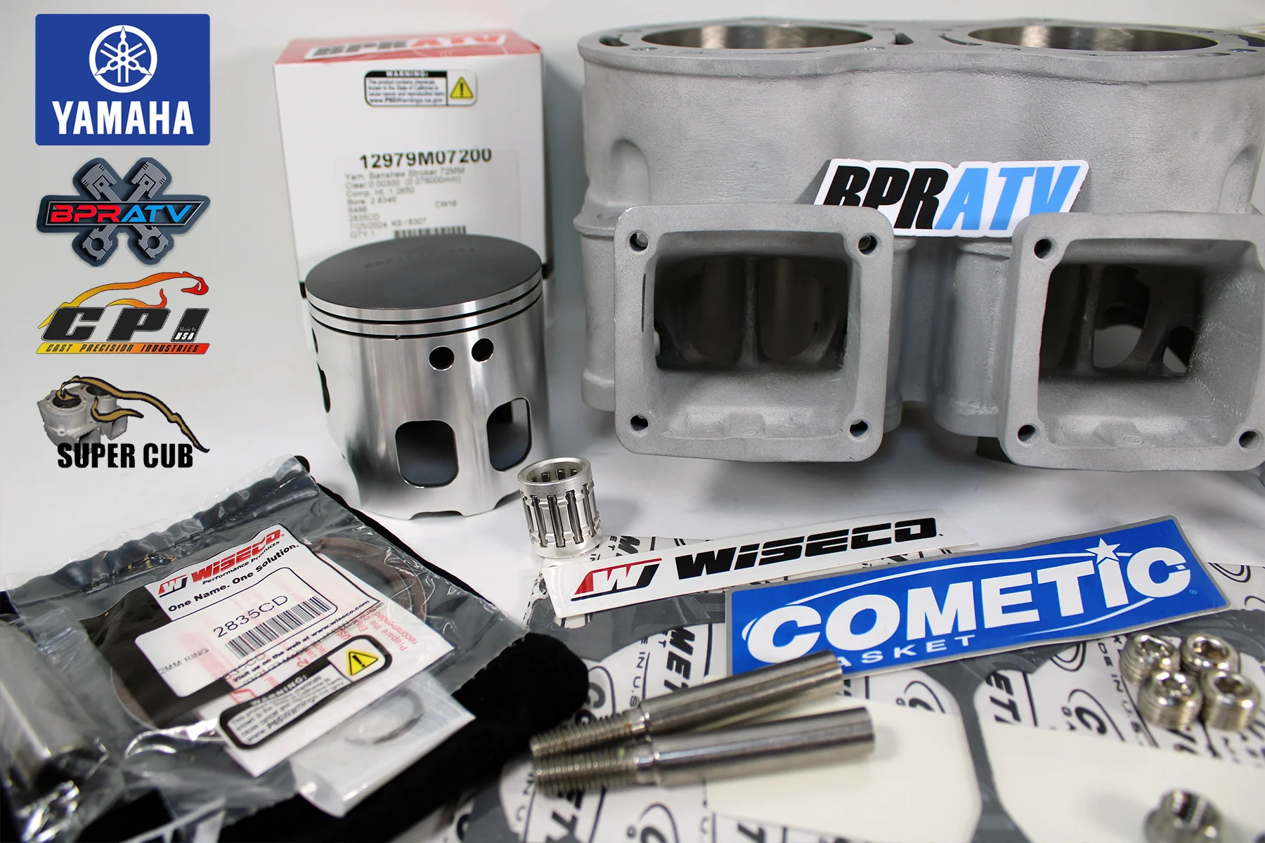 Banshee 521cc Super Cub Cylinder 10mil Stroker Top End Wiseco Racing Rebuild Kit - Image 4