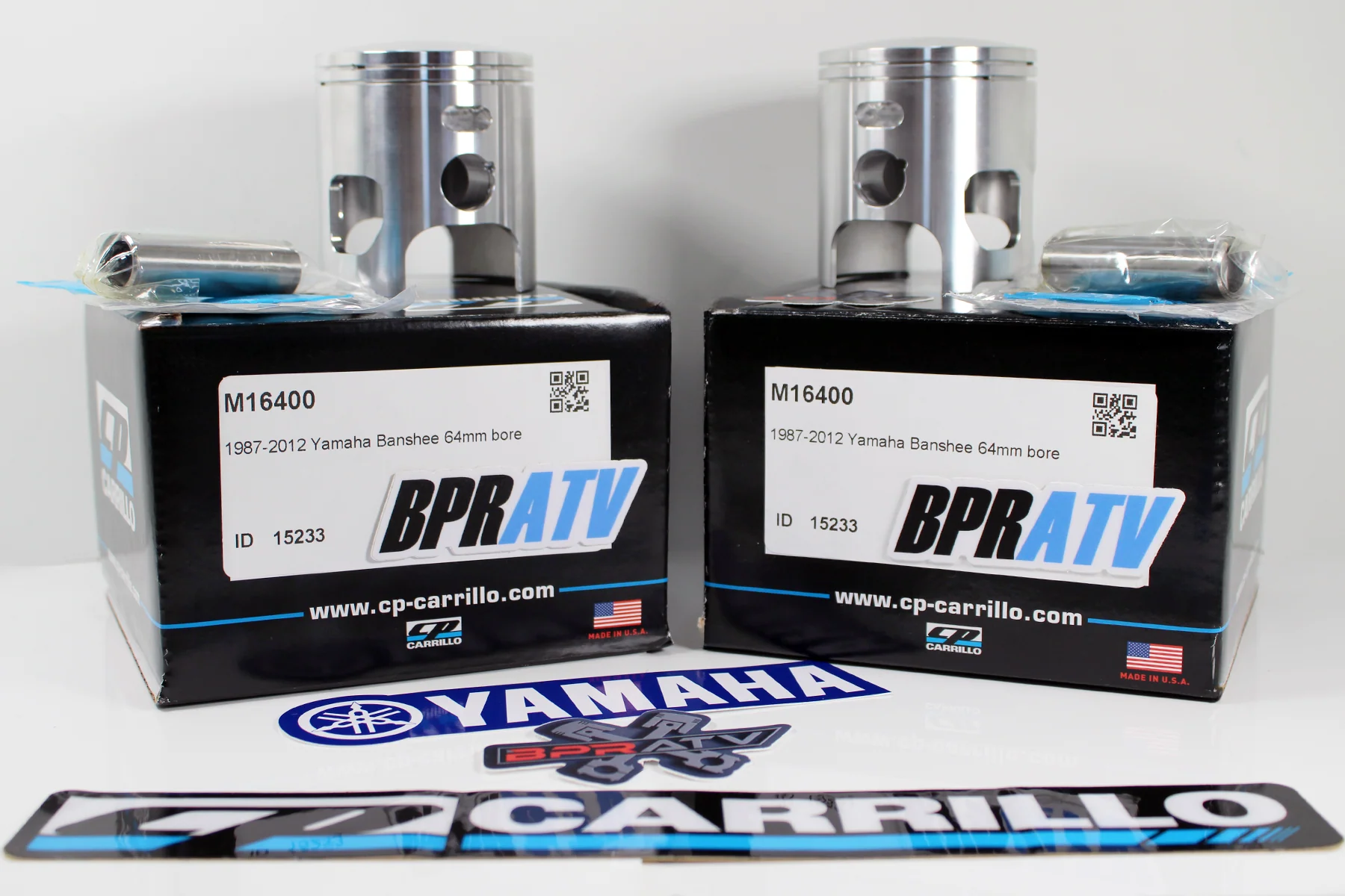 Banshee 64mm Stock Cylinders Engine Rebuild Kit CP-Carrillo Pistons Crank Gasket - Image 4