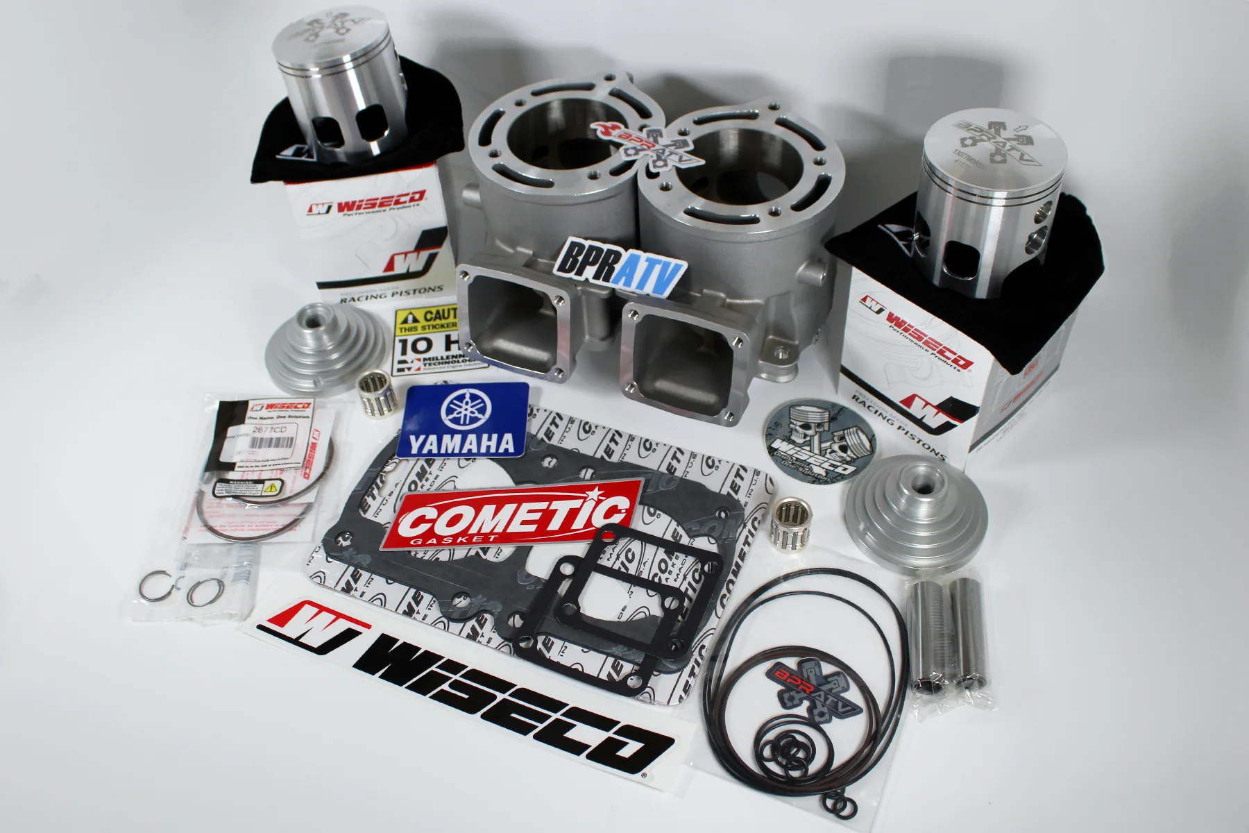 Banshee ARES 68mm Cylinder Kit Complete 421cc Stroker +4mm Wiseco Pistons Gasket - Image 2