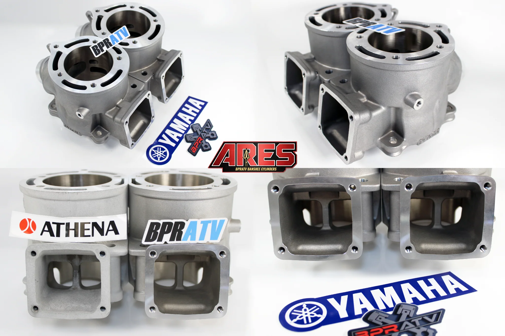 Banshee ARES 68mm Ported Cylinders CP Pistons Athena Style Top End Kit By BPRATV - Image 11