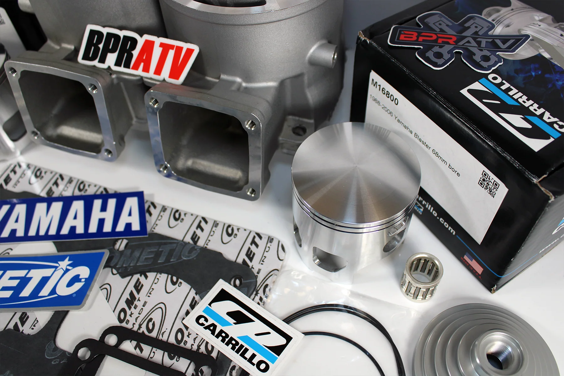 Banshee ARES 68mm Ported Cylinders CP Pistons Athena Style Top End Kit By BPRATV - Image 12
