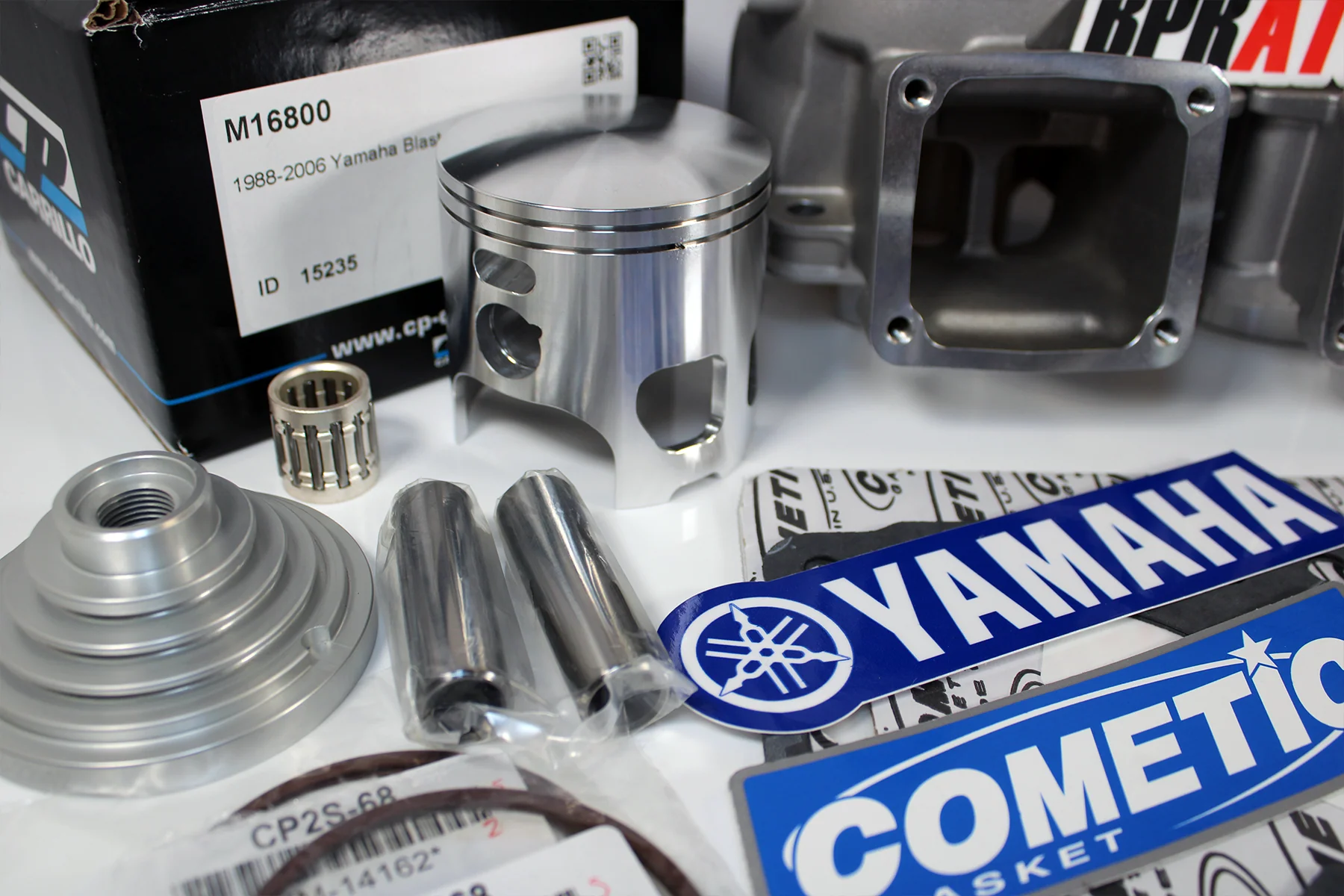 Banshee ARES 68mm Ported Cylinders CP Pistons Athena Style Top End Kit By BPRATV - Image 16