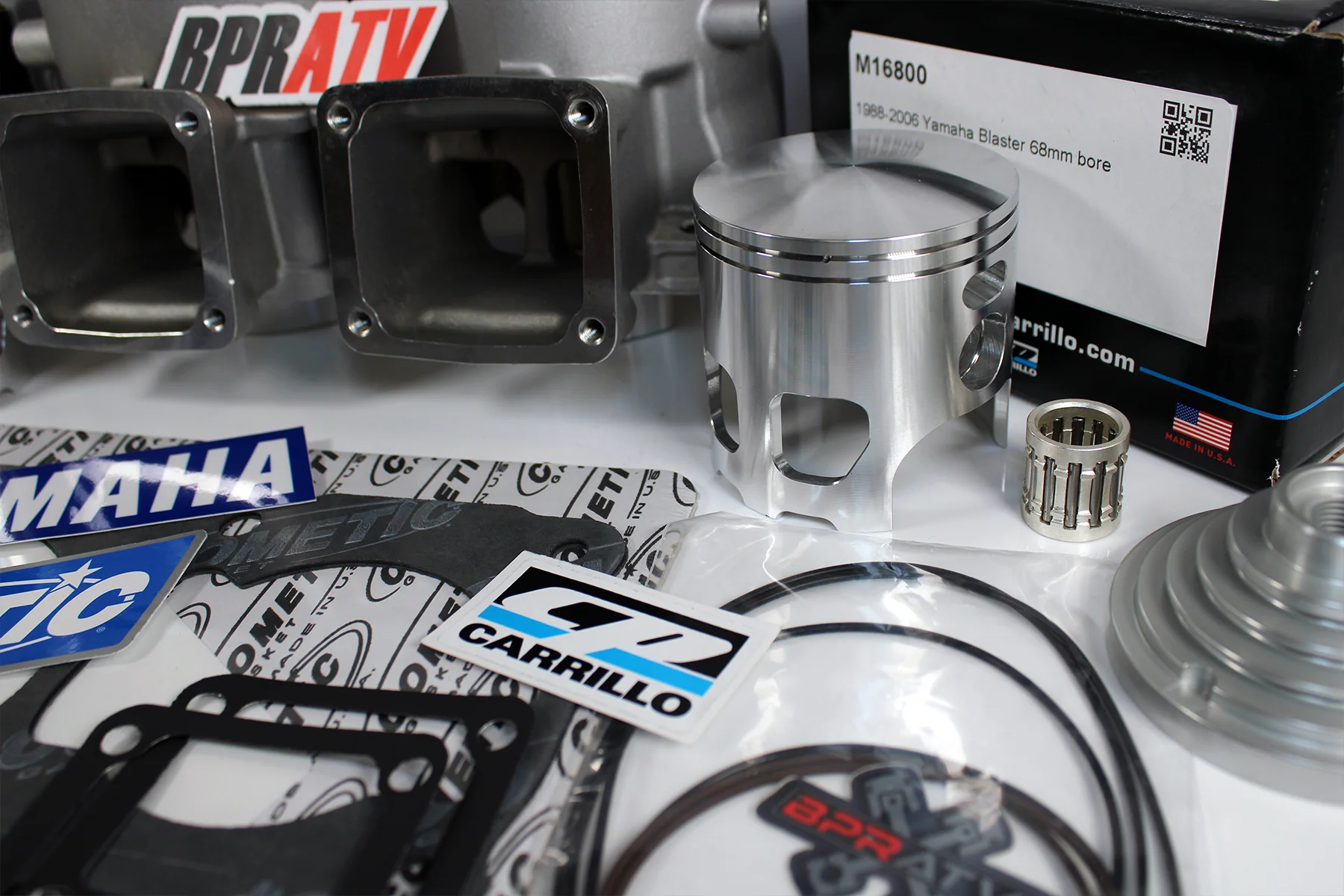 Banshee ARES 68mm Ported Cylinders CP Pistons Athena Style Top End Kit By BPRATV - Image 17