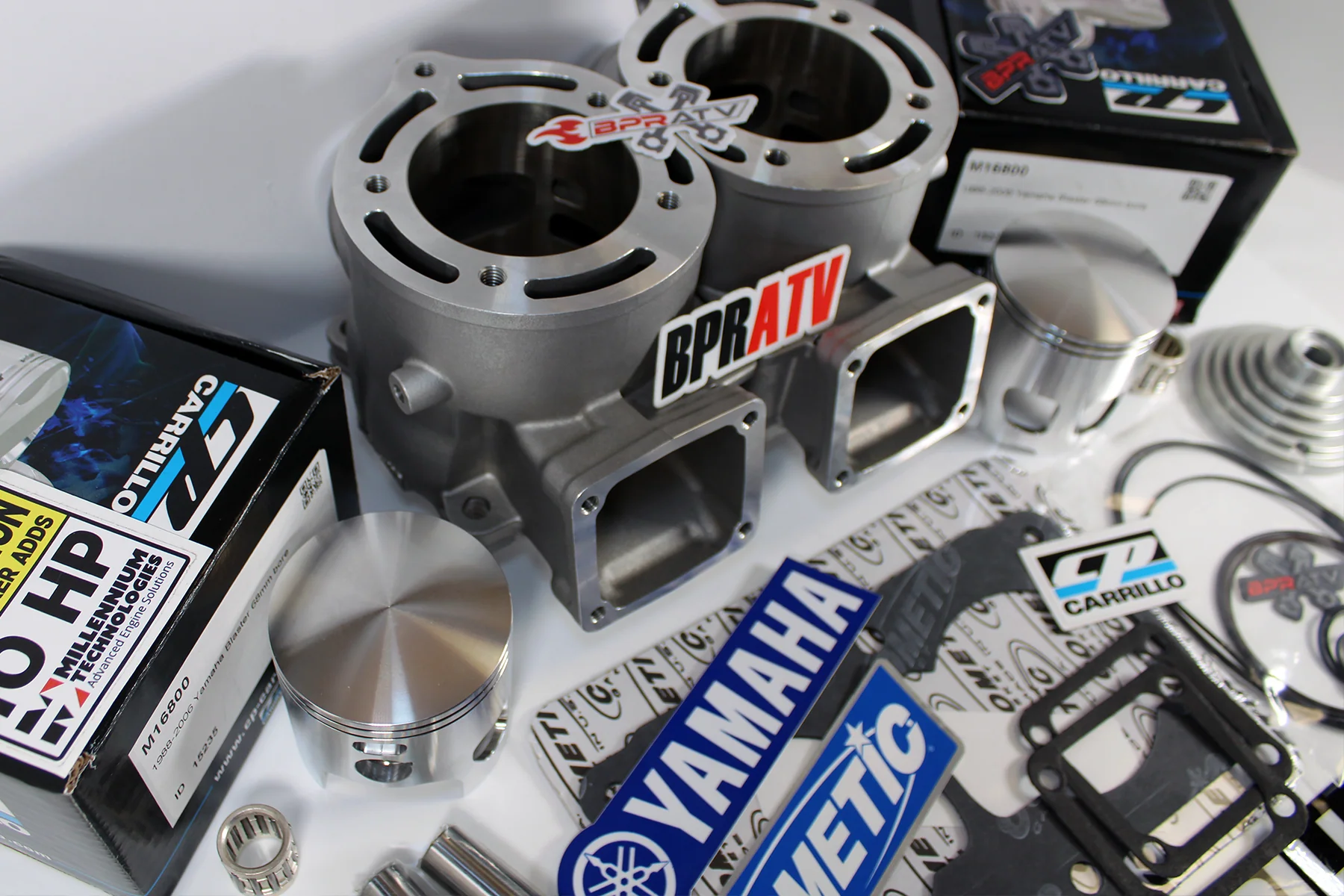Banshee ARES 68mm Ported Cylinders CP Pistons Athena Style Top End Kit By BPRATV - Image 20