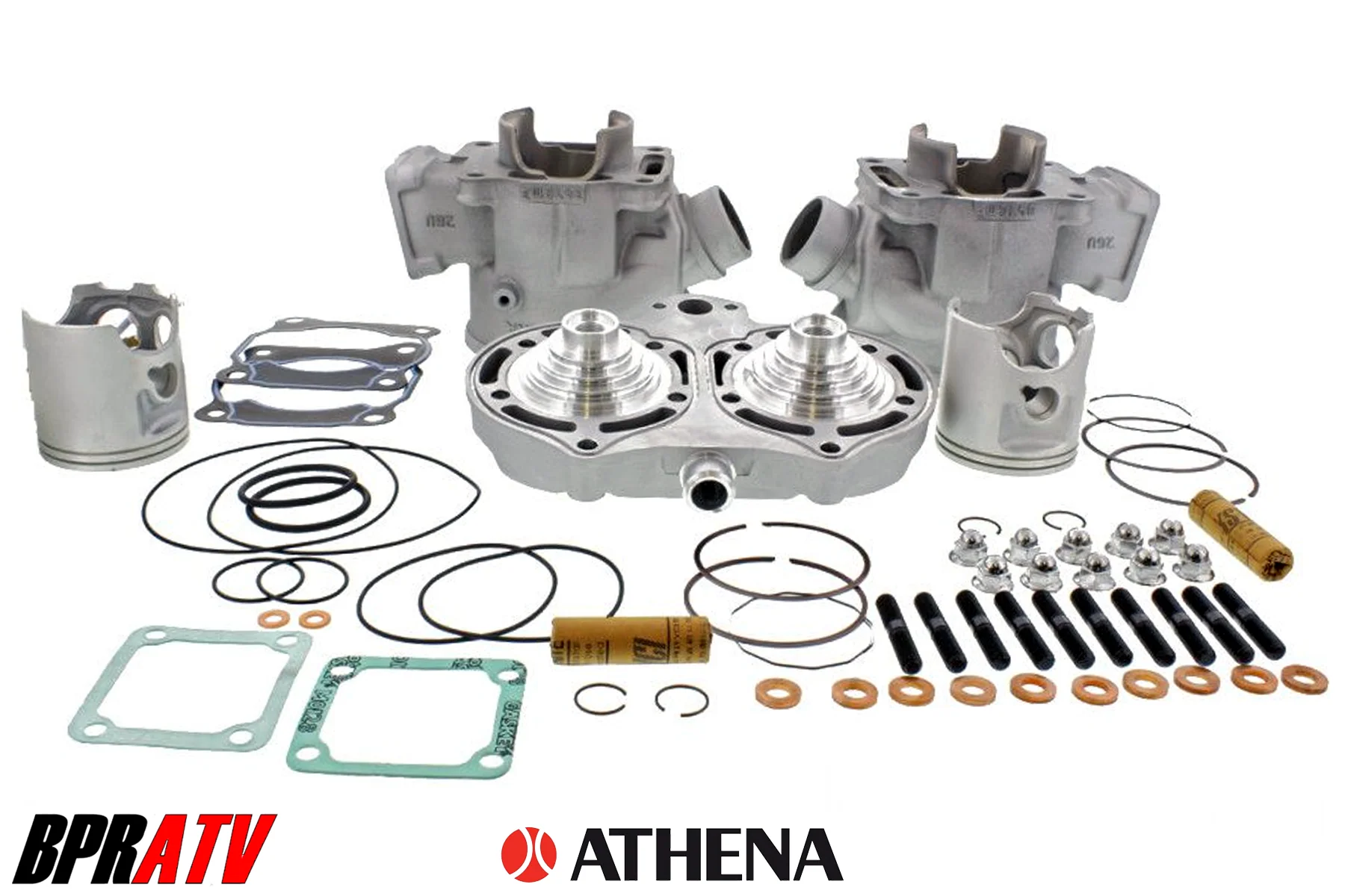 Banshee Athena 400 68 Complete Big Bore Kit Cylinders Pistons Wiseco Crank Head - Image 6