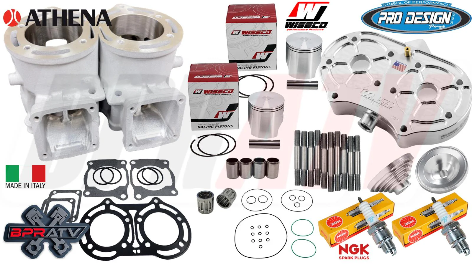 Banshee Athena 421 Cylinders Big Bore Stroker Complete Motor Engine Rebuild Kit - Image 5