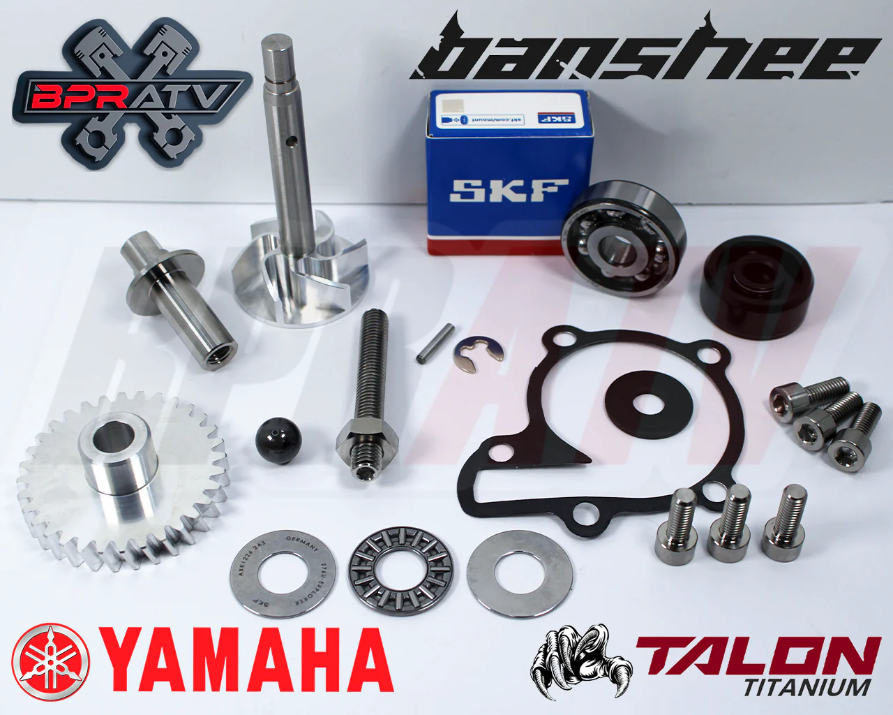 Banshee Billet Water Pump Rebuild Kit & CNC Titanium Clutch Pusher Upgrade Kit - Image 4