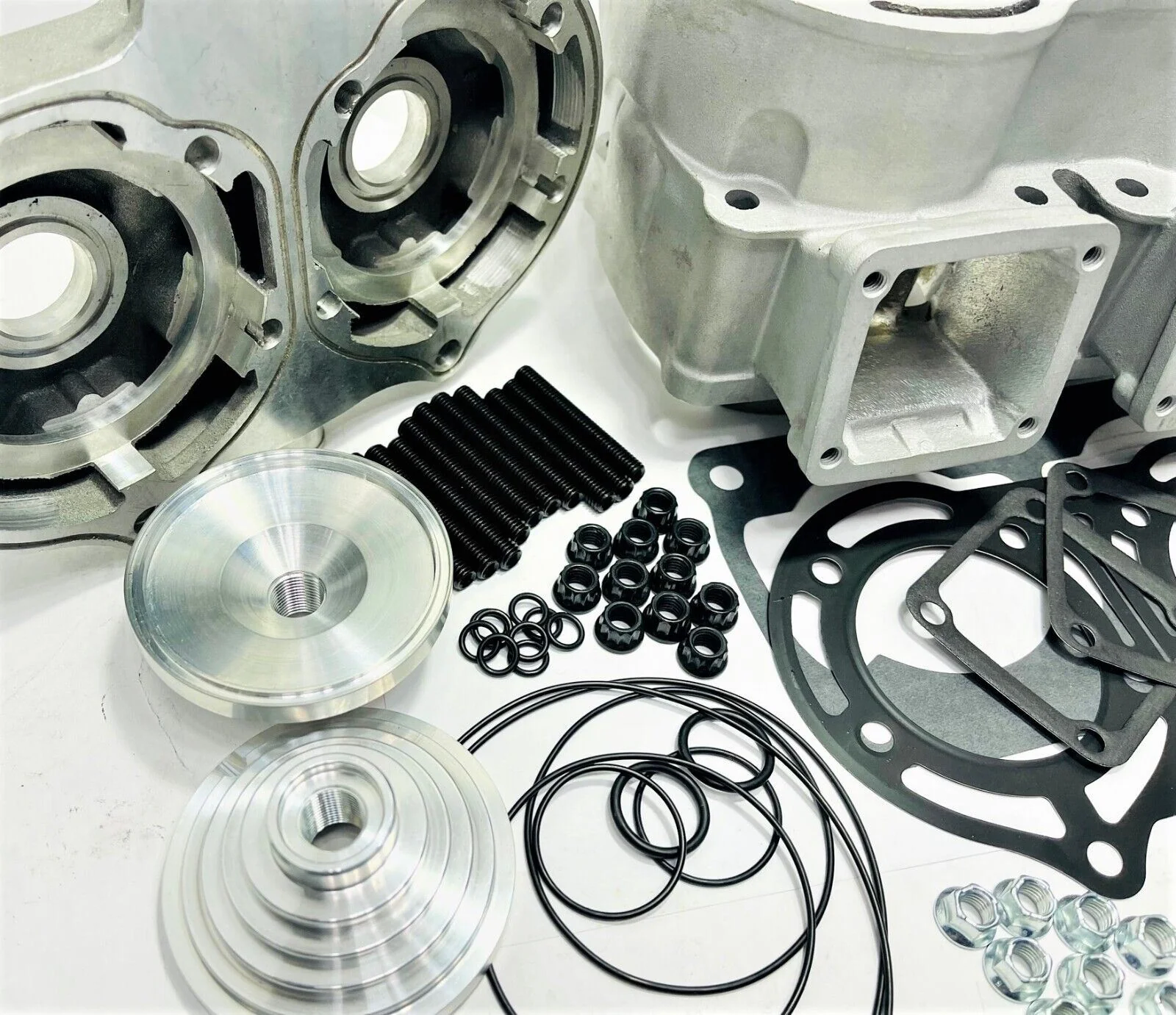 Banshee Complete 421cc Cub CPI New Motor Engine Exhaust SLP Pipes Assembly Kit - Image 8