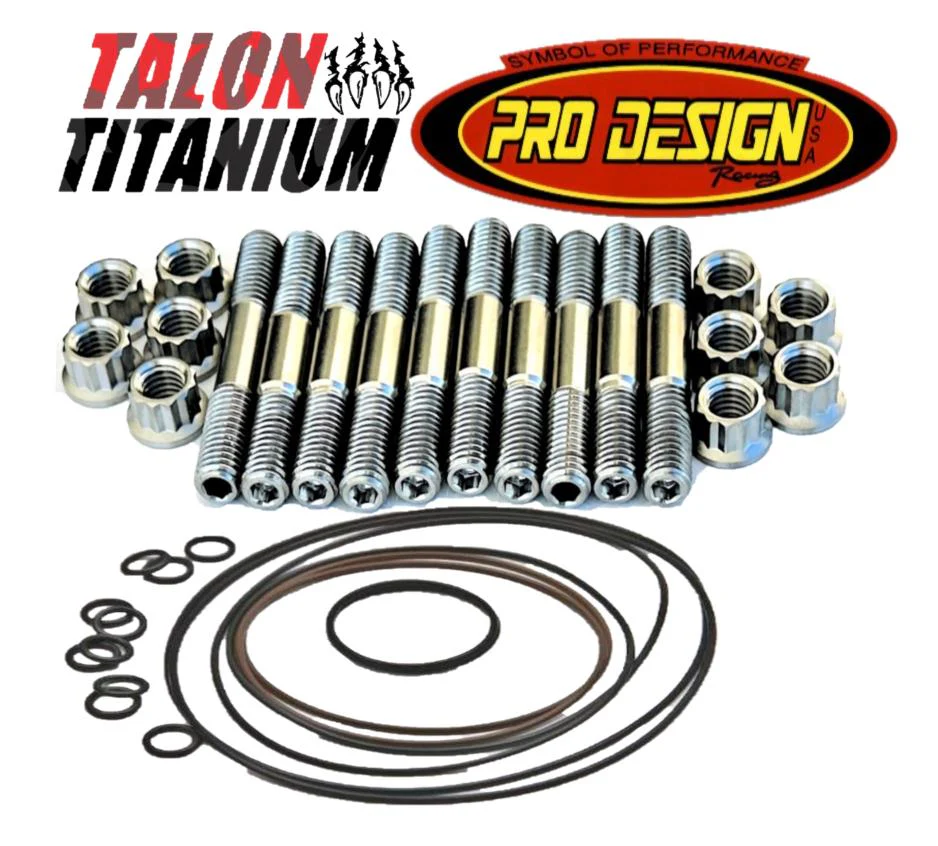 Banshee Cool Head Studs Orings TITANIUM Pro Design Billet Cylinder Head Stud Kit