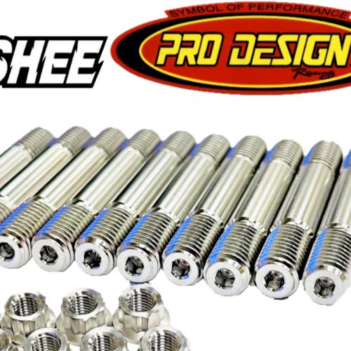 Banshee Cool Head Studs Orings TITANIUM Pro Design Billet Cylinder Head Stud Kit - Image 2