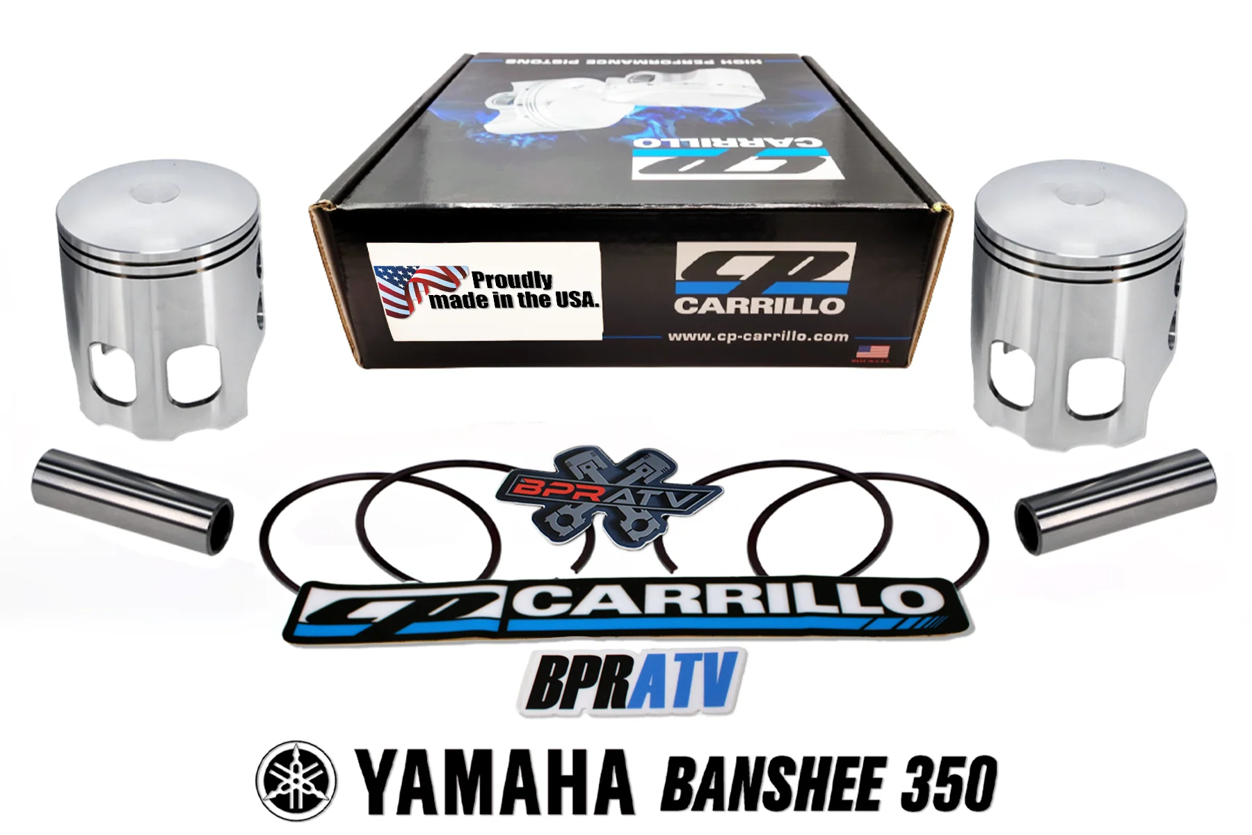 Banshee CP Carrillo Pistons Big Bore 66mm +2 mil Forged CP Piston Set Rings Kit - Image 14