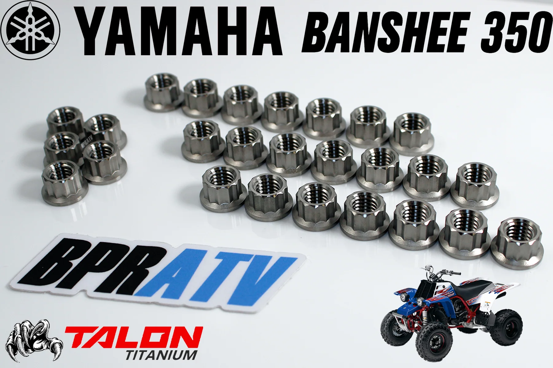 Banshee Crank Cases Cylinder Head Nuts Complete Heavy Duty Titanium Head Nuts 26 - Image 4