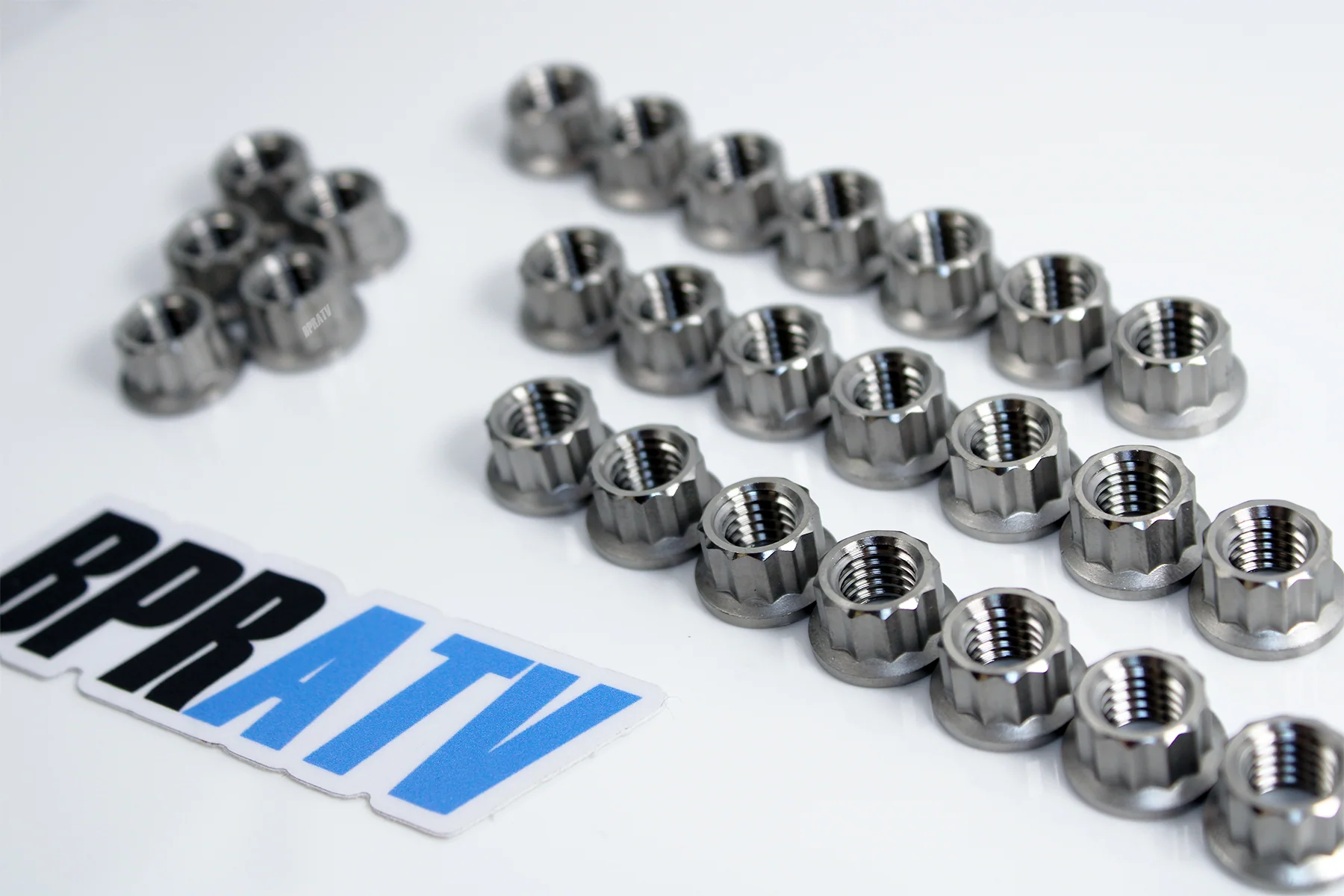 Banshee Crankcase Nuts Kit Titanium Reusable Cylinder To Case Head Stud Nut Kit - Image 3