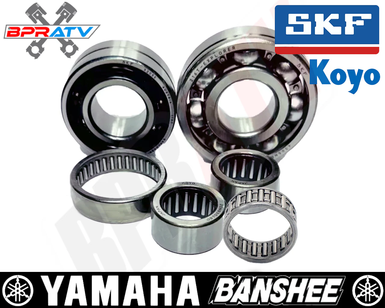Banshee Cylinders Wiseco Piston Complete Motor Engine Top Bottom End Rebuild Kit - Image 13