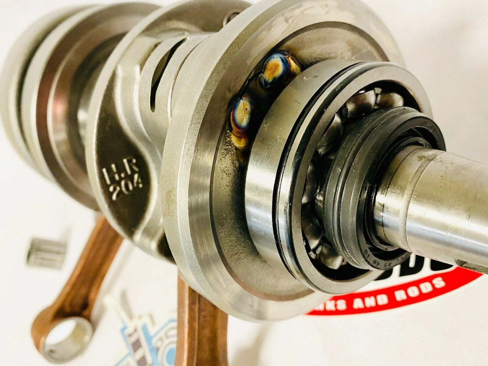 Banshee Hotrods Crankshaft True Weld Trued Welded TZ Maxload Bearings 4001 Stock - Image 2
