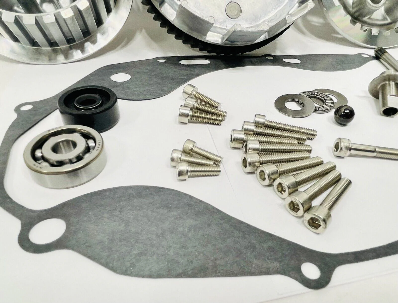 Banshee OEM Clutch Complete Basket Primary Gear Hub Pressure Plate Ti Pusher Kit - Image 3