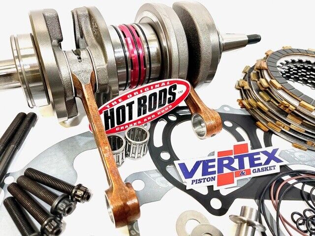 Banshee Ported Cylinders Rebuild Kit Top Bottom End Port Polish SLP Exhaust Pipe - Image 6