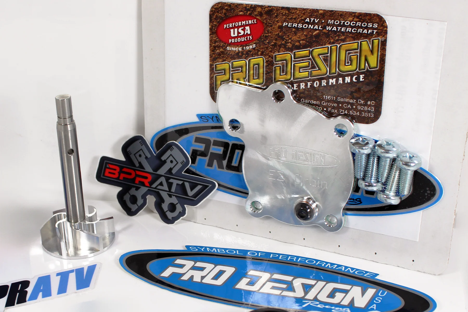 Banshee Pro Design Billet Aluminum EZ Drain Water Pump Cover BPRATV CNC Impeller - Image 2