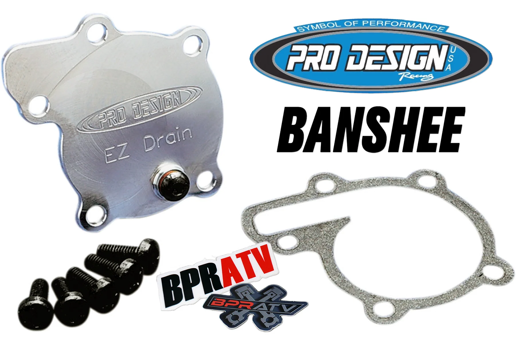 Banshee Pro Design Billet Aluminum EZ Drain Water Pump Cover BPRATV CNC Impeller - Image 20