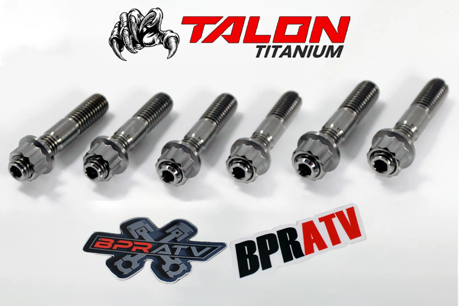 Banshee Stock Cylinder Head Studs TITANIUM Stud Kit OEM Head 90116-08394-00 Bolt - Image 4