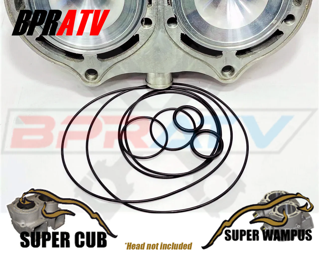 Banshee Supercub CPI Super Cub Cylinder Head 29cc Domes O-rings 72mm 521 472 Kit - Image 9