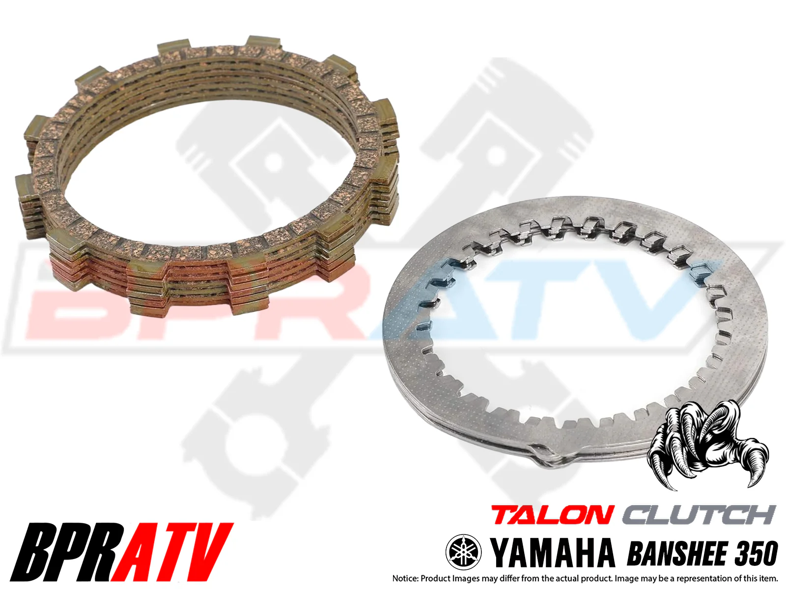 Banshee Talon Clutch Kit Heavy Duty Plates Titanium Pusher Bearing Mod Cushions - Image 22