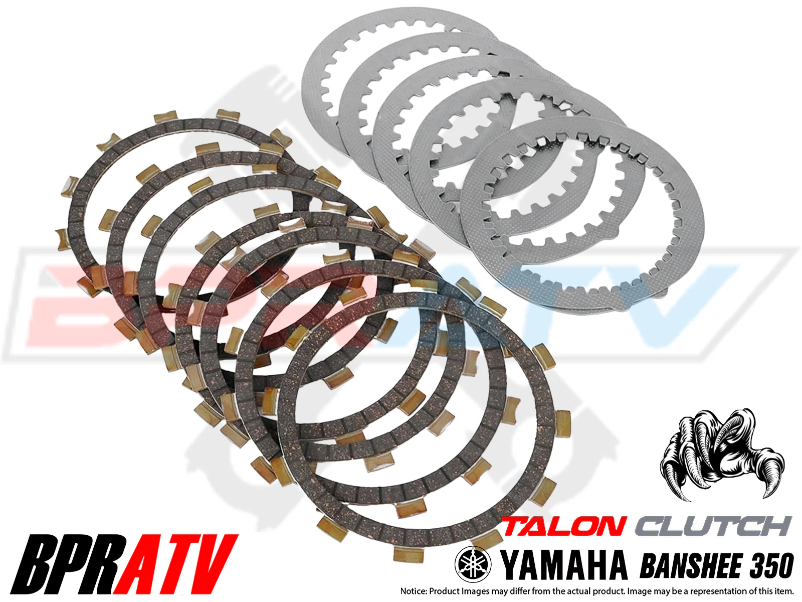 Banshee Talon Clutch Kit Heavy Duty Plates Titanium Pusher Bearing Mod Cushions - Image 24